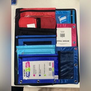 Pencil Cases Lot of 9 New Various Colors School Supplies